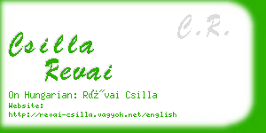 csilla revai business card